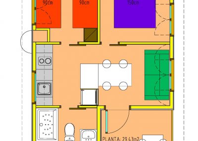 Caños de Meca | Camping & Bungalows - Bungalow Nature