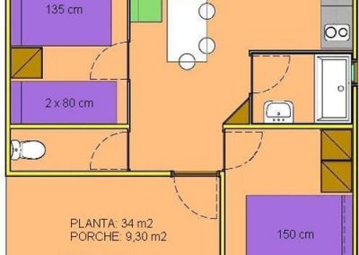 Caños de Meca | Camping & Bungalows - Bungalow Deluxe