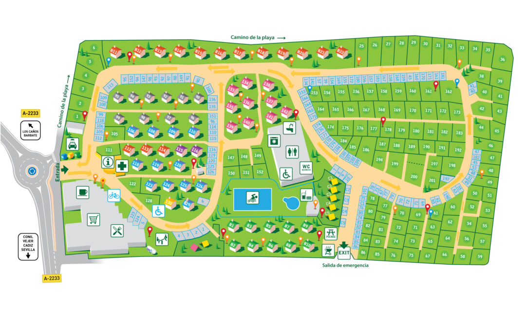 Plano del Camping